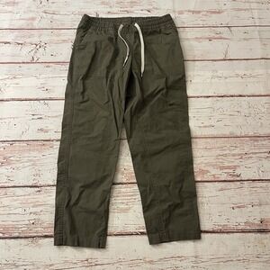 Vuori‎ Pants Women's Green Ripstop DuraTerra Ankle Crop VW450 Size XS Inseam 24"